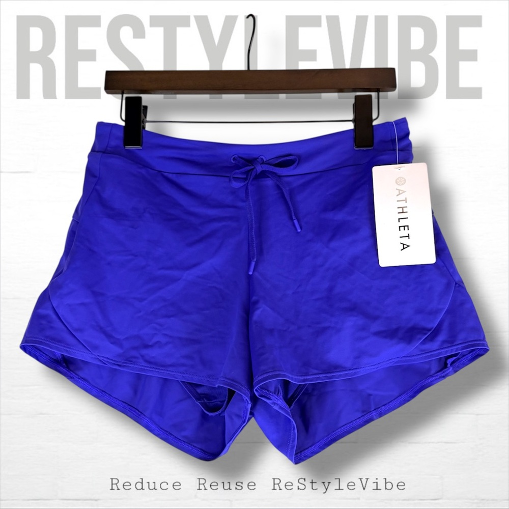 ATHLETA Women’s Size S Shorts Swim Wavebreak Short NWT Lined Relaxed Fit Midrise